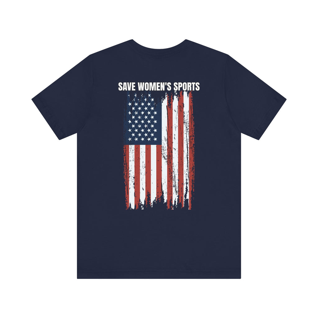 Save Women's Sports Flag T-Shirt — Patriotic Support Tee